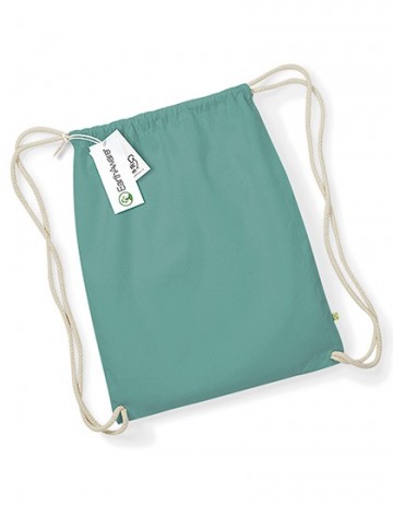 WFM EarthAware™ Organic Gymsac W810 sage green / wit