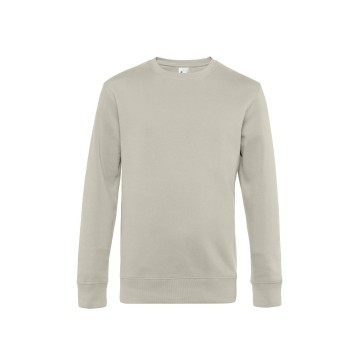 WU01K B&C King Crew Neck 672 grijze mist