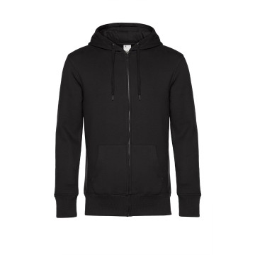 WU03K B&C King Zipped Hood 005 urban zwart