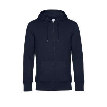 WU03K B&C King Zipped Hood 006 urban marineblauw