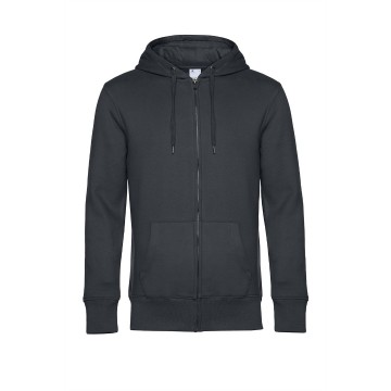 WU03K B&C King Zipped Hood 669 asfalt