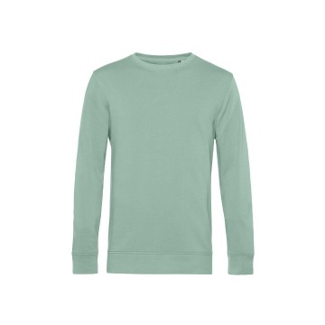 WU31B B&C Organic Crew Neck sweate 502 saliegroen
