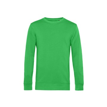 WU31B B&C Organic Crew Neck sweate 515 appelgroen