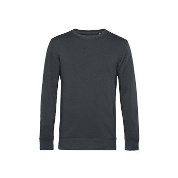 WU31B B&C Organic Crew Neck sweate 669 asfalt
