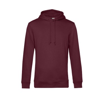 B&C Organic Hooded sweater WU33B bourgogne