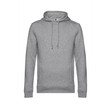 B&C Organic Hooded sweater WU33Bheathergrijs