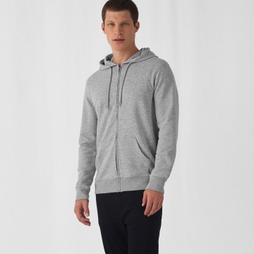 WU35B B&C Organic Zipped Hood