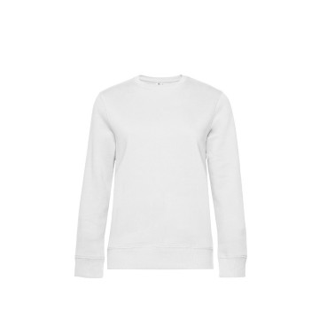 WW01Q B&C Queen Crew Neck  001 wit