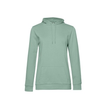 WW04W B&C #Hoodie 502 saliegroen