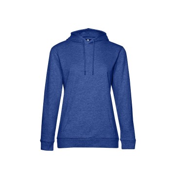 WW04W B&C #Hoodie 612 heather koningsblauw