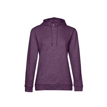 WW04W B&C #Hoodie 616 heather paars