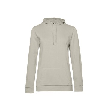 WW04W B&C #Hoodie 672 grijze mist