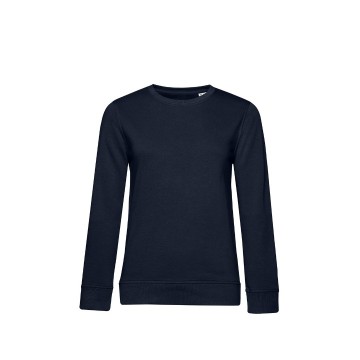 WW32B B&C Organic Crew Neck sweater Women 006 urban marineblauw