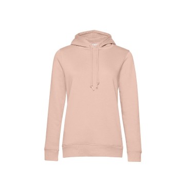 WW34B B&C Organic Hooded Women 306 zacht rose