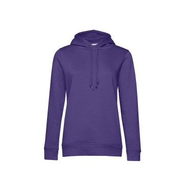 WW34B B&C Organic Hooded Women 351 radiant paars
