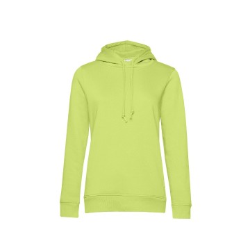 WW34B B&C Organic Hooded Women 560 citroengeel