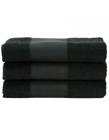 ARTG PRINT-Me® handdoek in 5 maten AR070 t/m AR077 Zwart 1