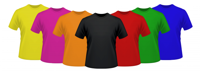 Alle kleuren t-shirts